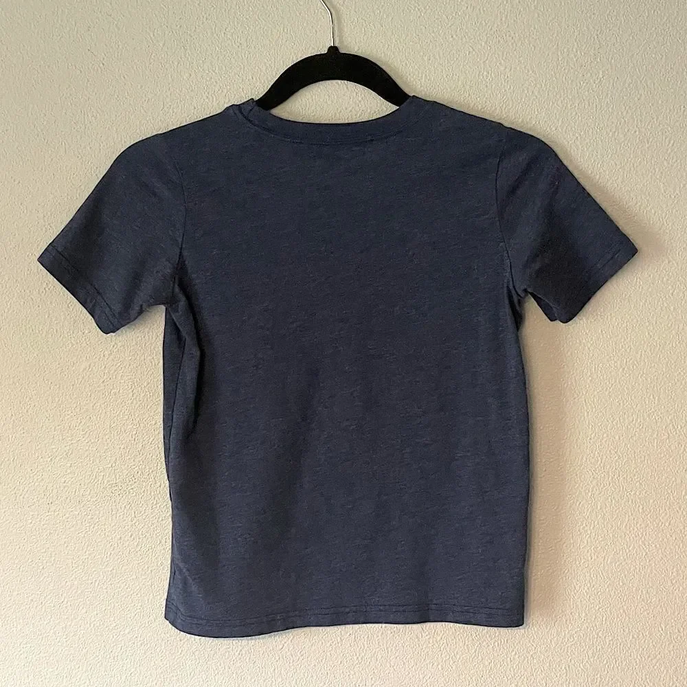 Carters Blue and Yellow Boys Short Sleeve Football T-Shirt. Size Small.